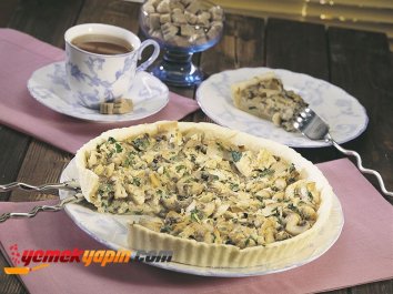 Mantarlı Tavuklu Tart Tarifi, Nasıl Yapılır?