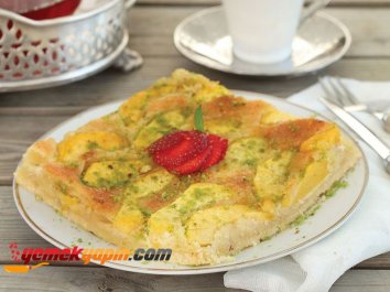 Badem Kremalı, Şeftalili Tart Tarifi, Nasıl Yapılır?