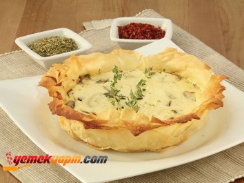 Mantarlı ve Lor Peynirli Tart TART Tarifi, Nasıl Yapılır?