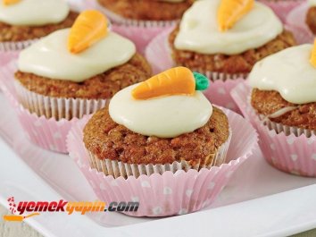 Beyaz Çikolata Soslu ve Havuçlu Muffin Tarifi, Nasıl Yapılır?