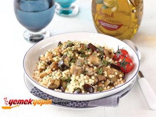 Naneli Ve Izgara Patlıcanlı Kuskus Salatası Tarifi, Nasıl Yapılır?