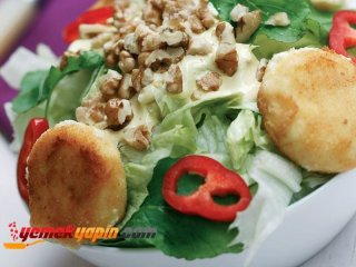 Peynir Paneli Ve Hardal Soslu Salata Tarifi, Nasıl Yapılır?