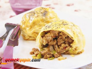 Etli ve Mantarlı Kese Böreği Tarifi, Nasıl Yapılır?