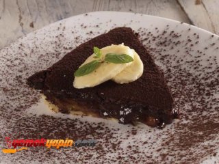 Karamelize Muzlu ve Çikolatalı Tart Tarifi, Nasıl Yapılır?